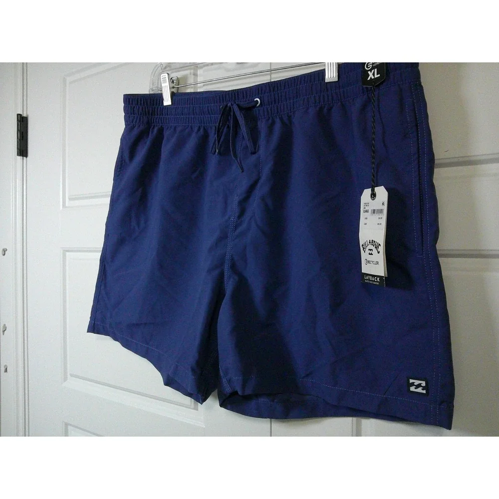Billabong Swim Trunks Mens XL Blue All Day Layback Recycler Board Shorts NWT